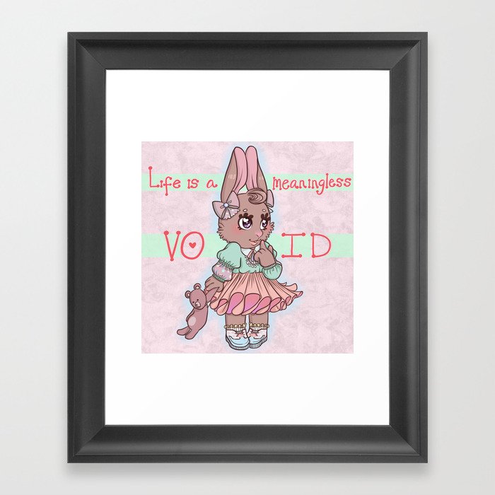 (Franc Lee) Life Is A Meaningless Void Framed Art Print