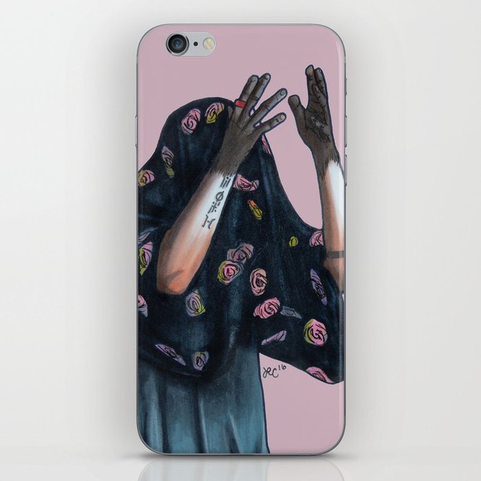 Floral Ghost iPhone Skin