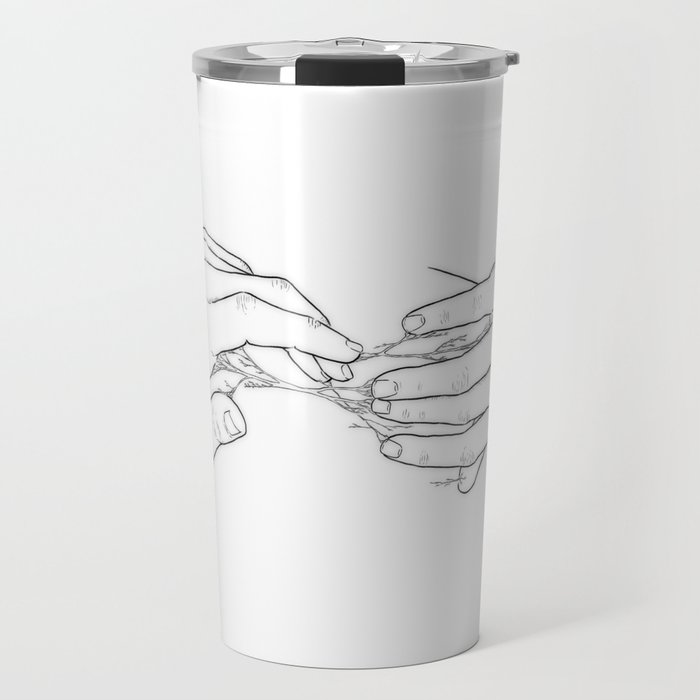 Hands and roots Travel Mug