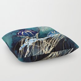 Metallic Jellyfish III Floor Pillow