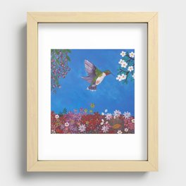 hummingbird  Recessed Framed Print