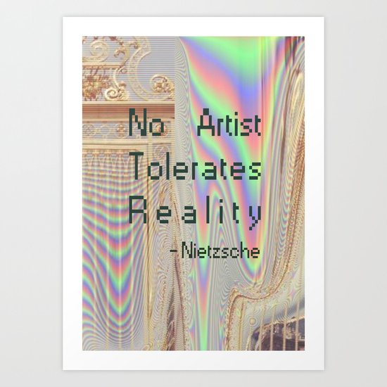 Nietzsche quote Art Print