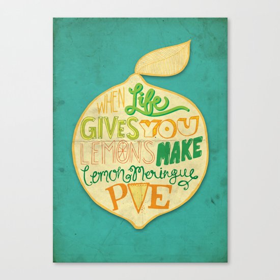 Lemon Meringue Pie Canvas Print