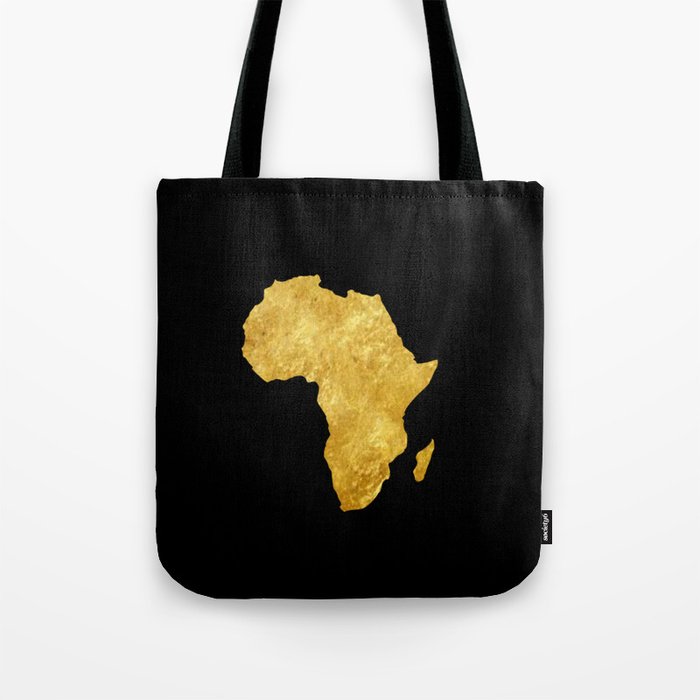 Gold Africa Tote Bag
