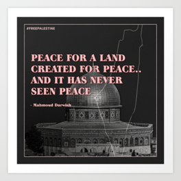 Peace for a Land Called Palestine Art Print