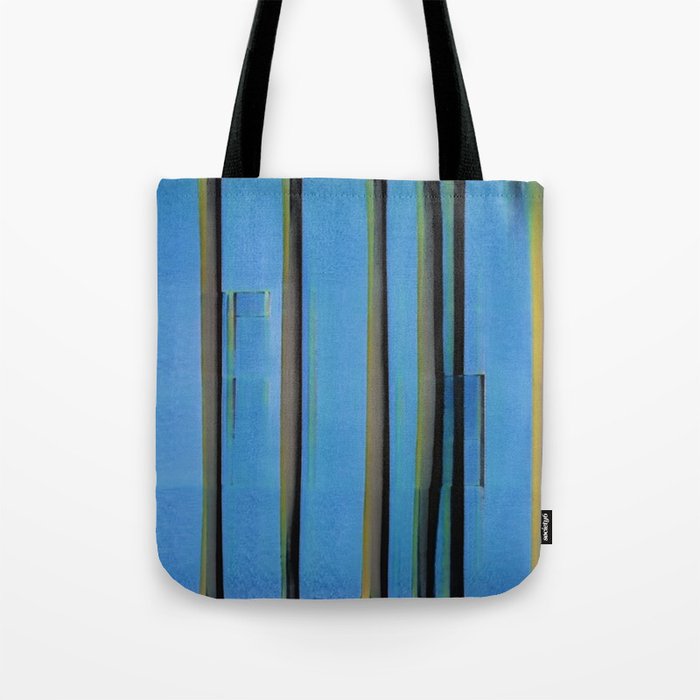 Harbor blues, beyound the pier.  Tote Bag