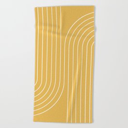 Minimal Line Curvature LXXIII Beach Towel