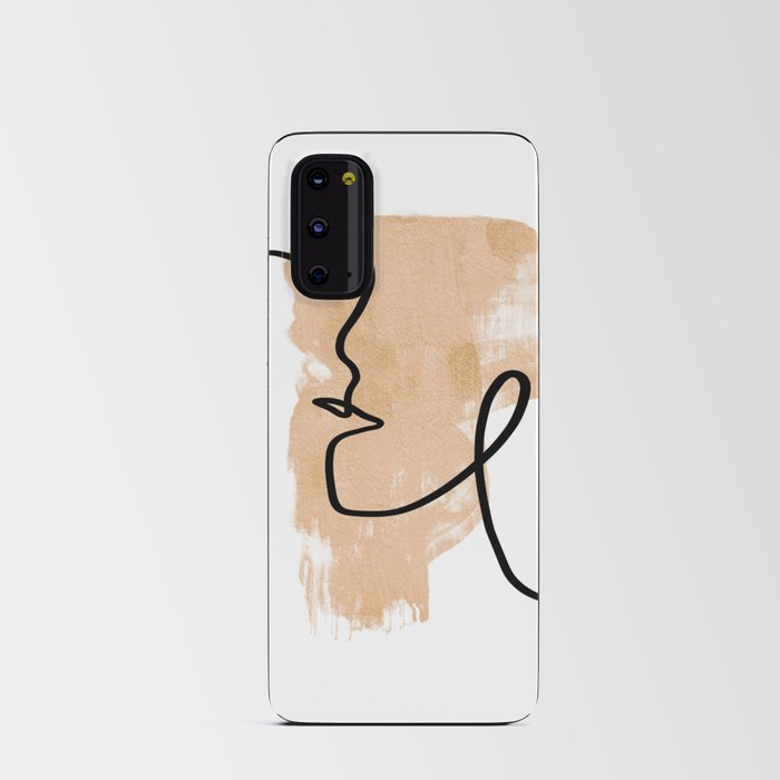 Munimal Abstract face art Android Card Case