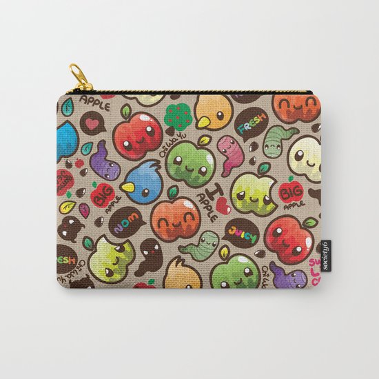 Apple Pattern Carry-All Pouch