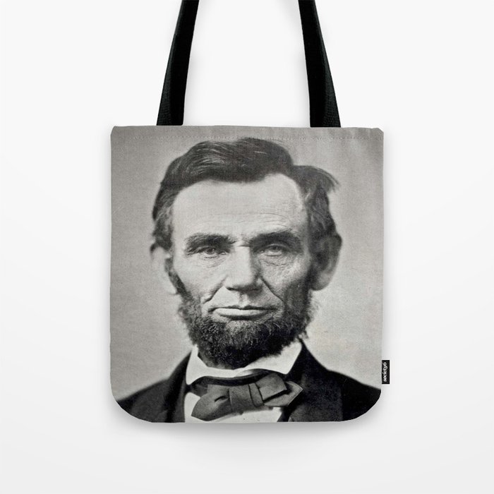 Portrait of Abraham Lincoln by Alexander Gardner Tote Bag