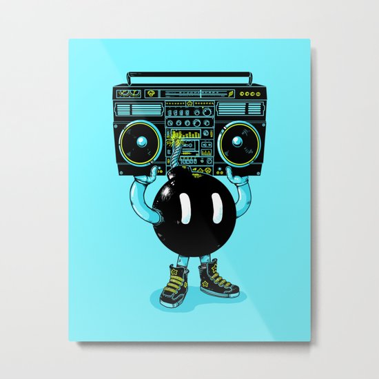 BOOMBOX Metal Print
