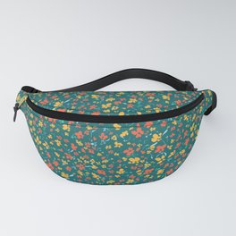 Painted Florals - verdant Fanny Pack | Pattern, Graphicdesign, Painterly, Surfacepattern, Paintedflorals, Floral, Repeatpattern, Digital, Greens 