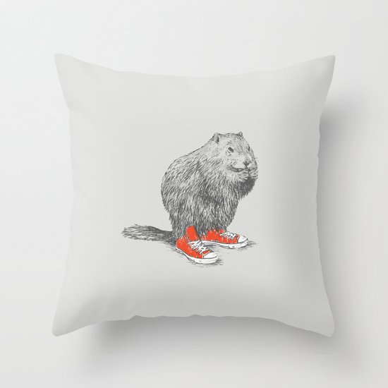 Woodchucks Throw Pillow