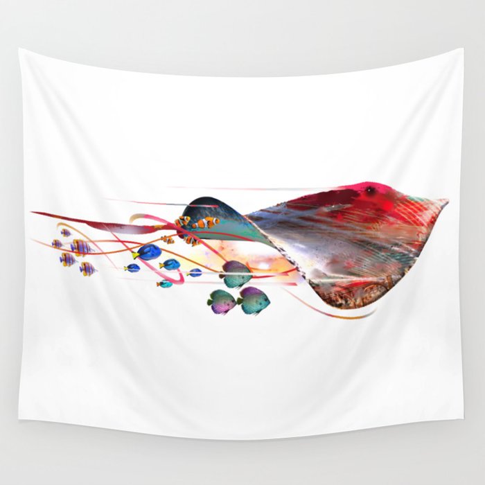 Electric Stingray Wall Tapestry