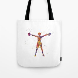Fitness in watercolor Tote Bag