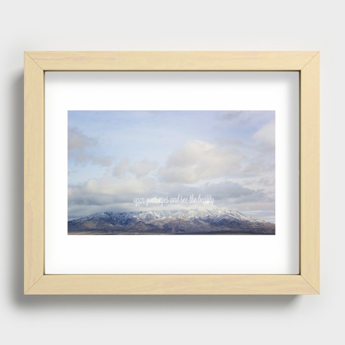 Open Your Eyes  Recessed Framed Print