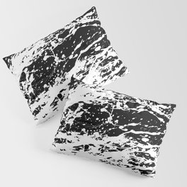 Black and White Paint Splatter Pillow Sham