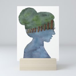 Silhouette Landscape Mini Art Print