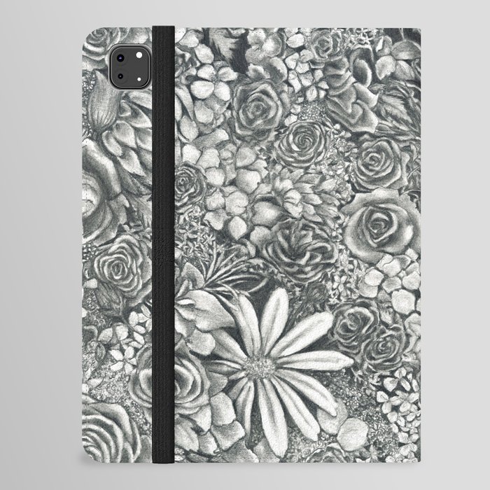 Boxed Flowers iPad Folio Case