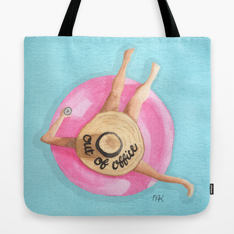 out of office tote bag