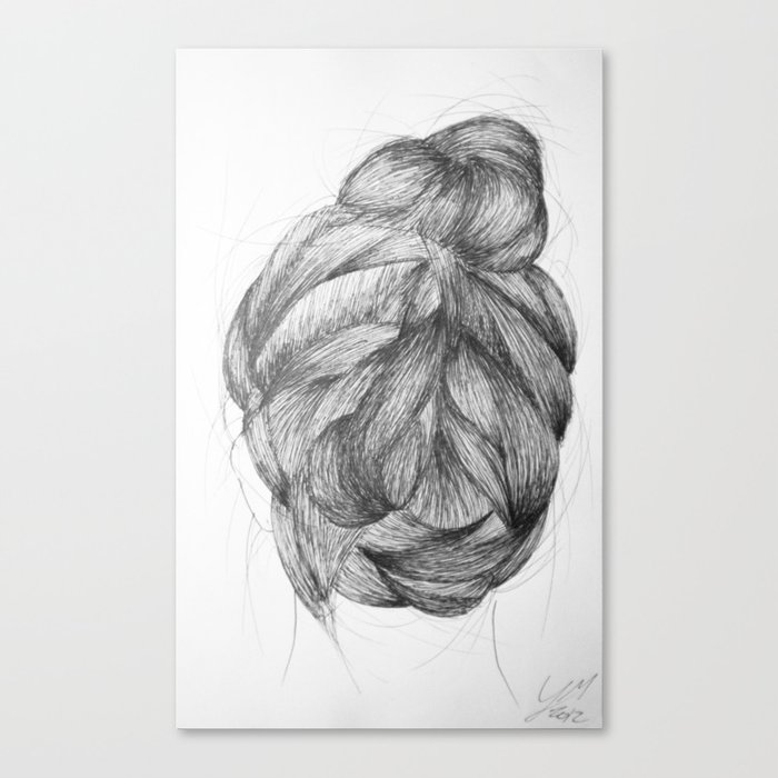 Hair three Canvas Print