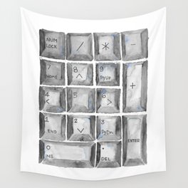 Number Pad Wall Tapestry
