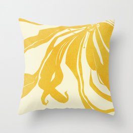 Yellow flowers Throw Pillow