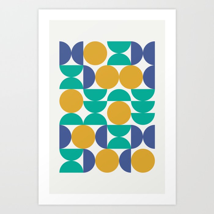Bauhaus pattern #3 Art Print