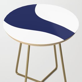 Simple Waves - Blue and White Side Table