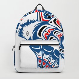 Kingfisher Pacific Northwest Native American Style Art Backpack