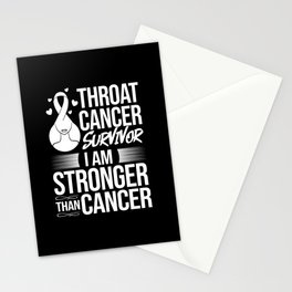 Head and Neck Throat Cancer Ribbon Survivor Stationery Card