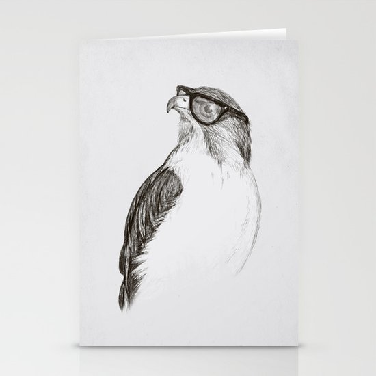 Hawk with Poor Eyesight Stationery Cards