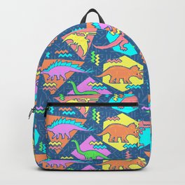 Nineties Dinosaur Pattern Backpack