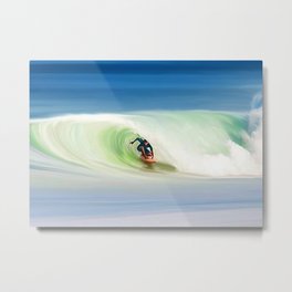 SURFING THE RIP CURL Metal Print