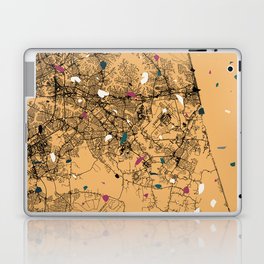 Virginia Beach USA Map Poster Laptop Skin