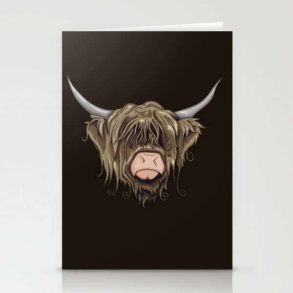 Highland Cow Stationery Cards