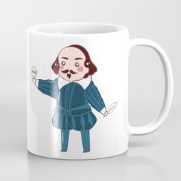 Cute History - Shakespeare Illustration Coffee Mug