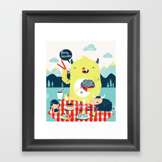 yummy yakisoba! Framed Art Print