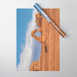 Delicate Arch 0415 - Arches National Park, Moab, Utah Wrapping Paper | Arches, Texture, Desert, Layers, Delicatearch, Alaskan Momma Bear, Sandstone, Landscape, Moab, Nature 