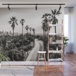 Los Angeles Black and White Wall Mural