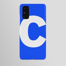letter C (White & Blue) Android Case