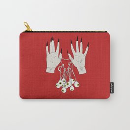 Creepy Hands Holding Eyes Carry-All Pouch