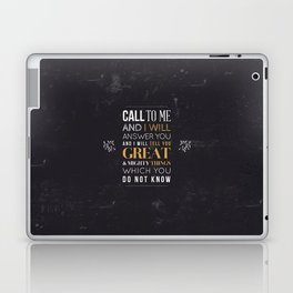Great and Mighty Things - Jeremiah 33:3 Laptop & iPad Skin