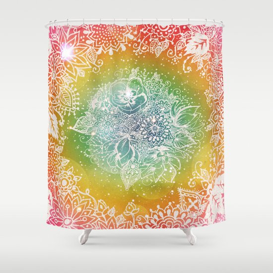 Rainbow Sherbet Shower Curtain
