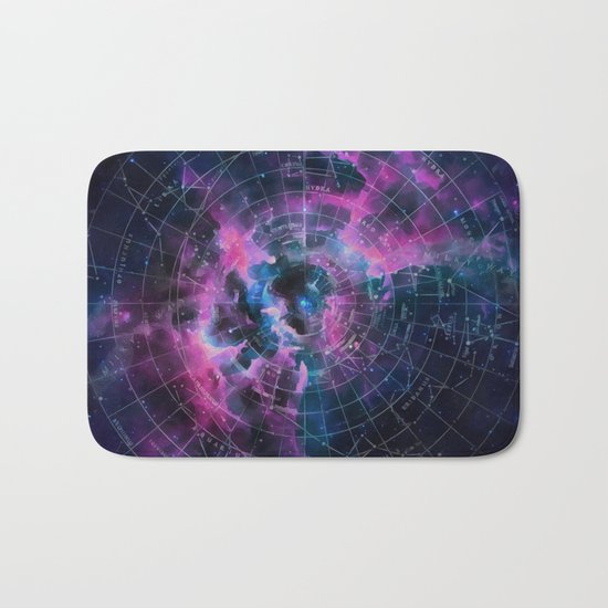 Space star map Bath Mat