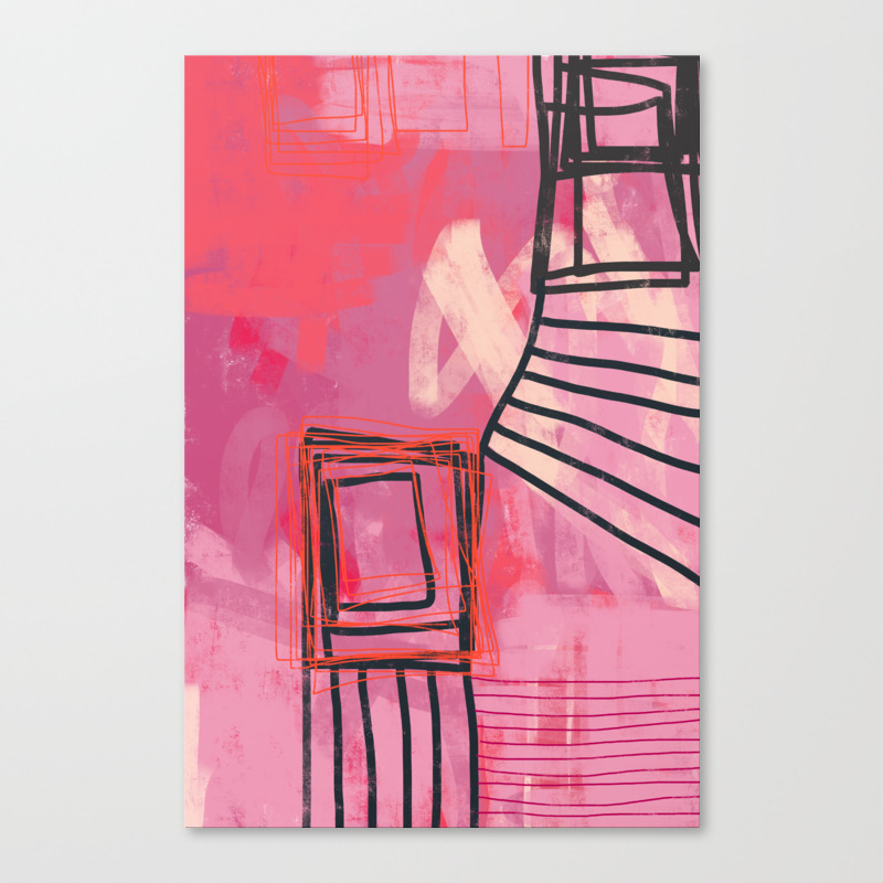 Pinch Me Abstract Painting Canvas Print By Remixed Society6