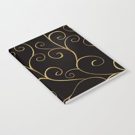 Baroque Style Seamless Pattern Ornament Background. Elegant Luxury Fashion Texture Notebook