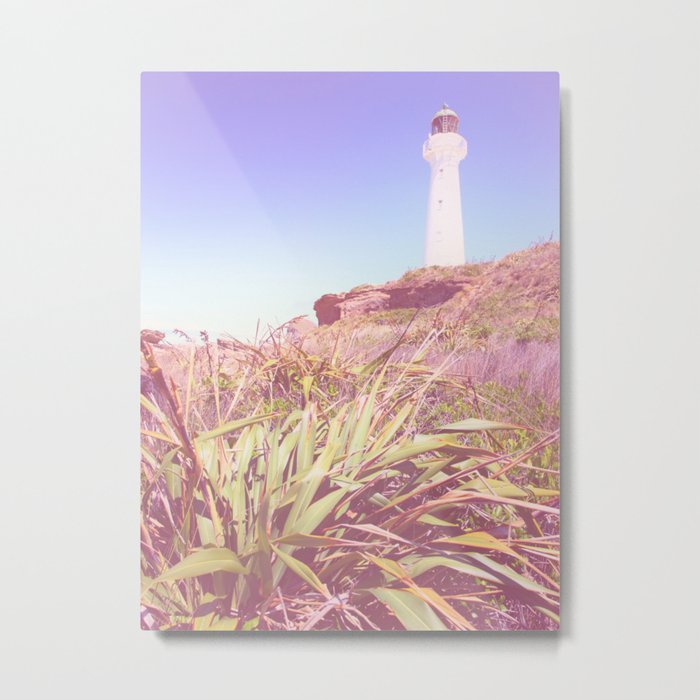 Lighthouse At Castlepoint Metal Print