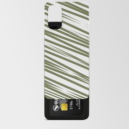 Green stripes background Android Card Case