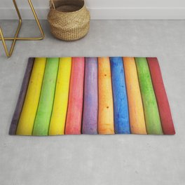 Colored Chalk Area & Throw Rug